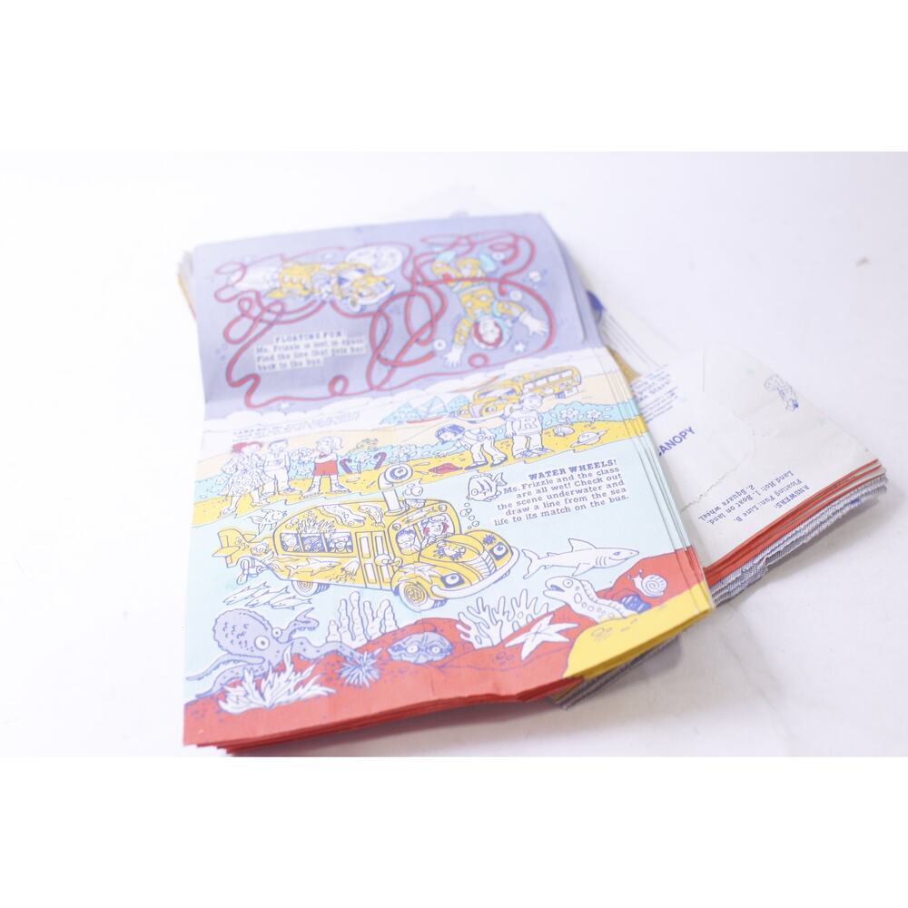 McDonald's The Magic School Bus, Happy Meal Unused Paper Bags, 1994, Vintage,